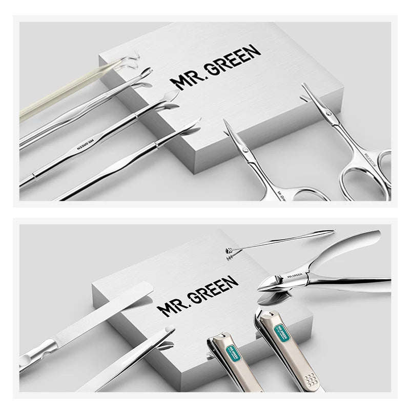 MR.GREEN 12in1 Manicure Set Stainless Steel Pedicure Kit