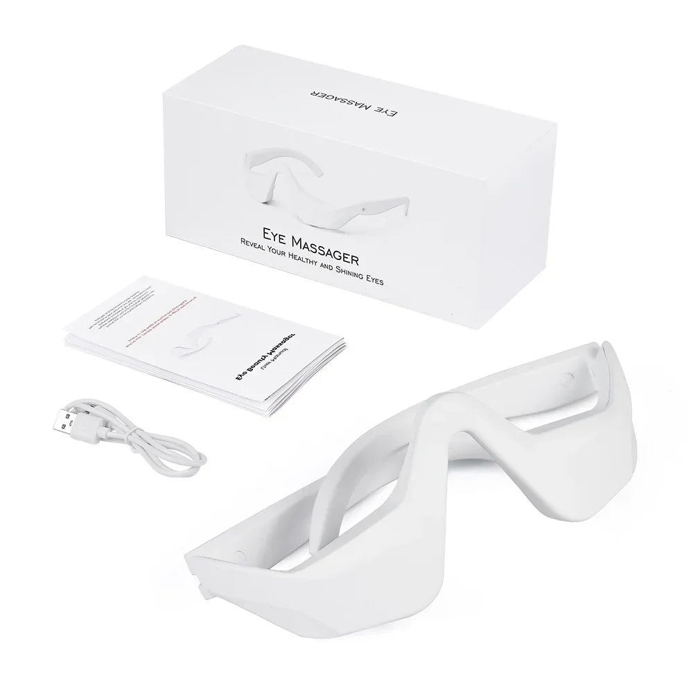 Foreverlily Red Eye Massager Glasses For Under Eye Fatigue Relief