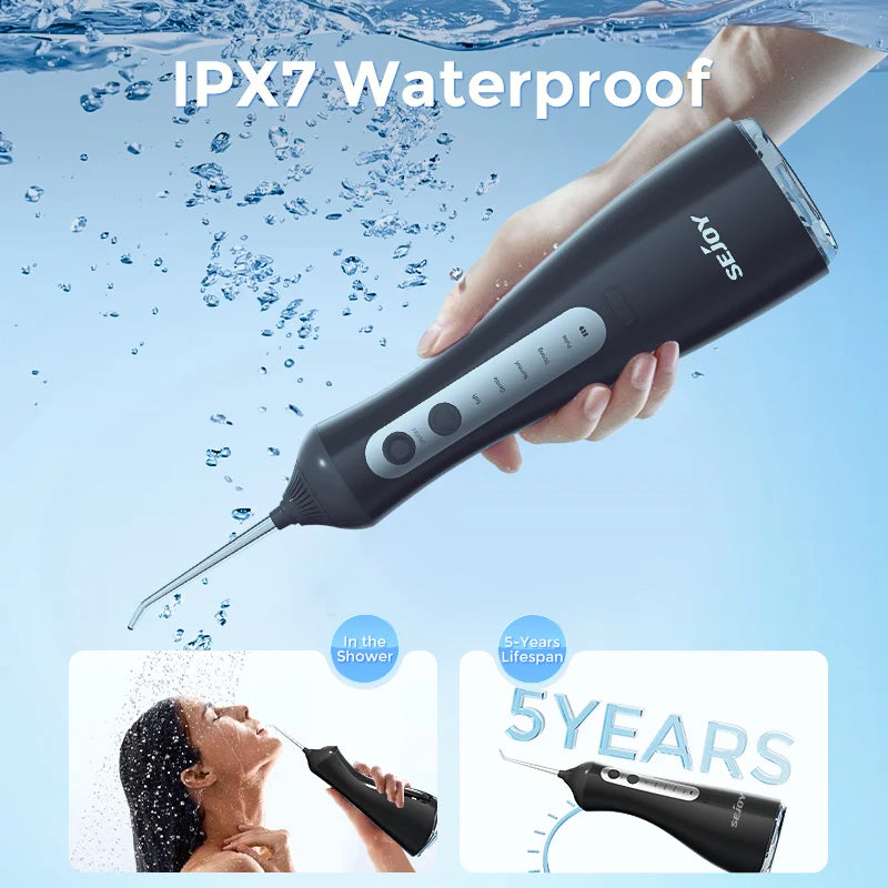 Sejoy Electric Oral Irrigator Water Flosser Cordless Six Modes