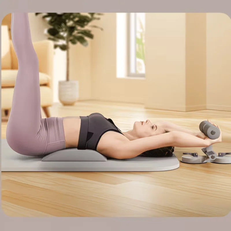 Multifunctional Home Sit Up Trainer With Ab Roller And Bands