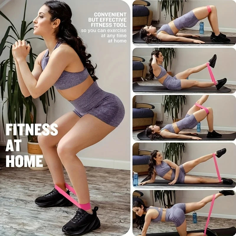 Home Gym Leg And Hip Toning Resistance Band Trainer Set