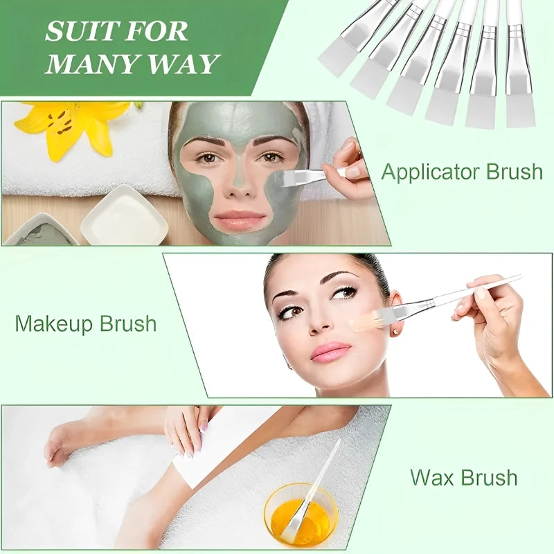 HMQ Beauty 12 Pcs Facial Mask Brushes Soft Bristle Applicators