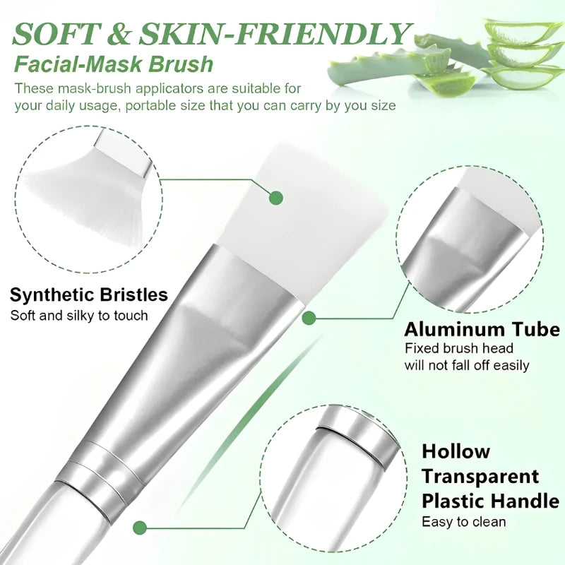 HMQ Beauty 12 Pcs Facial Mask Brushes Soft Bristle Applicators
