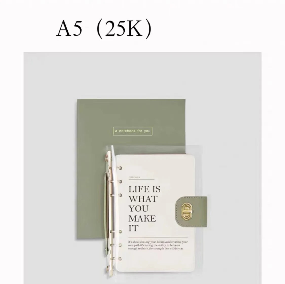 YTYIN Imitation Leather Travel Journal Diary Binder Loose Leaf Planner