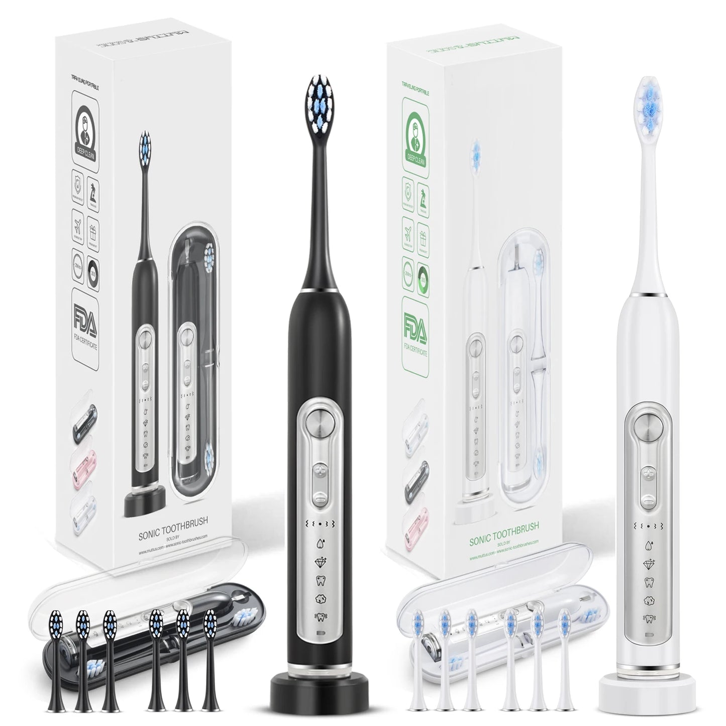 SUBORT S7 Super Sonic Electric Toothbrush For Adults With Timer