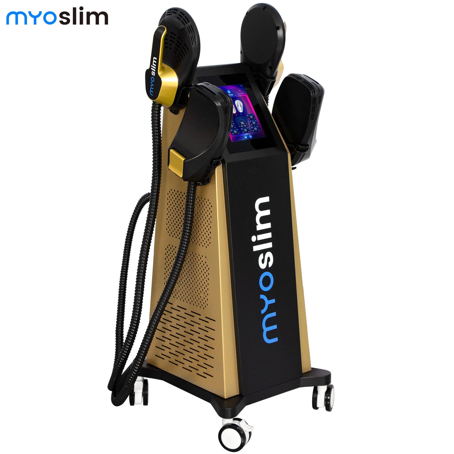 MYOSLIM EMS Body Sculpt Machine With 4 Handles For Muscle Building