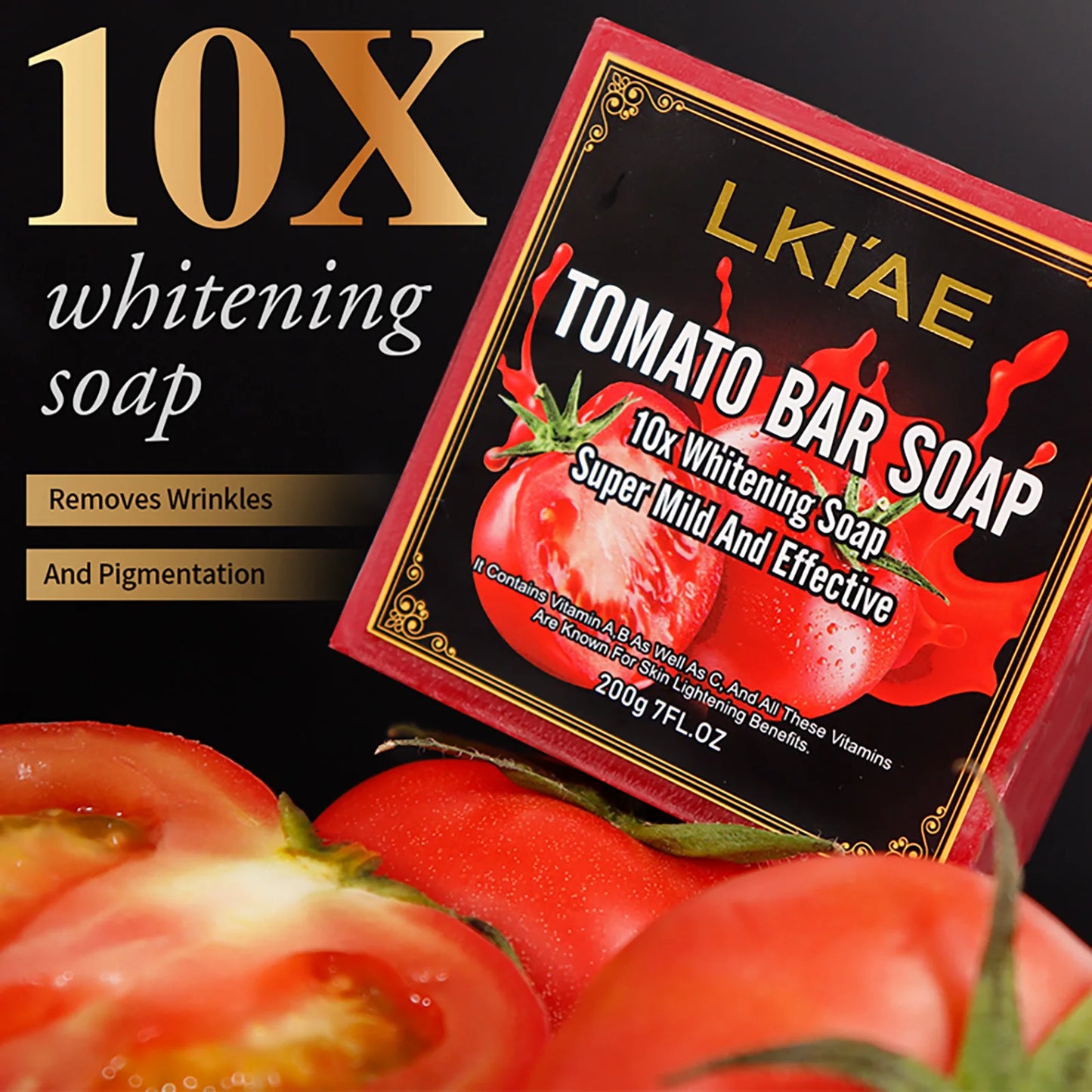 AILKE Natural Tomato Soap Bar Whitening For All Skin Types