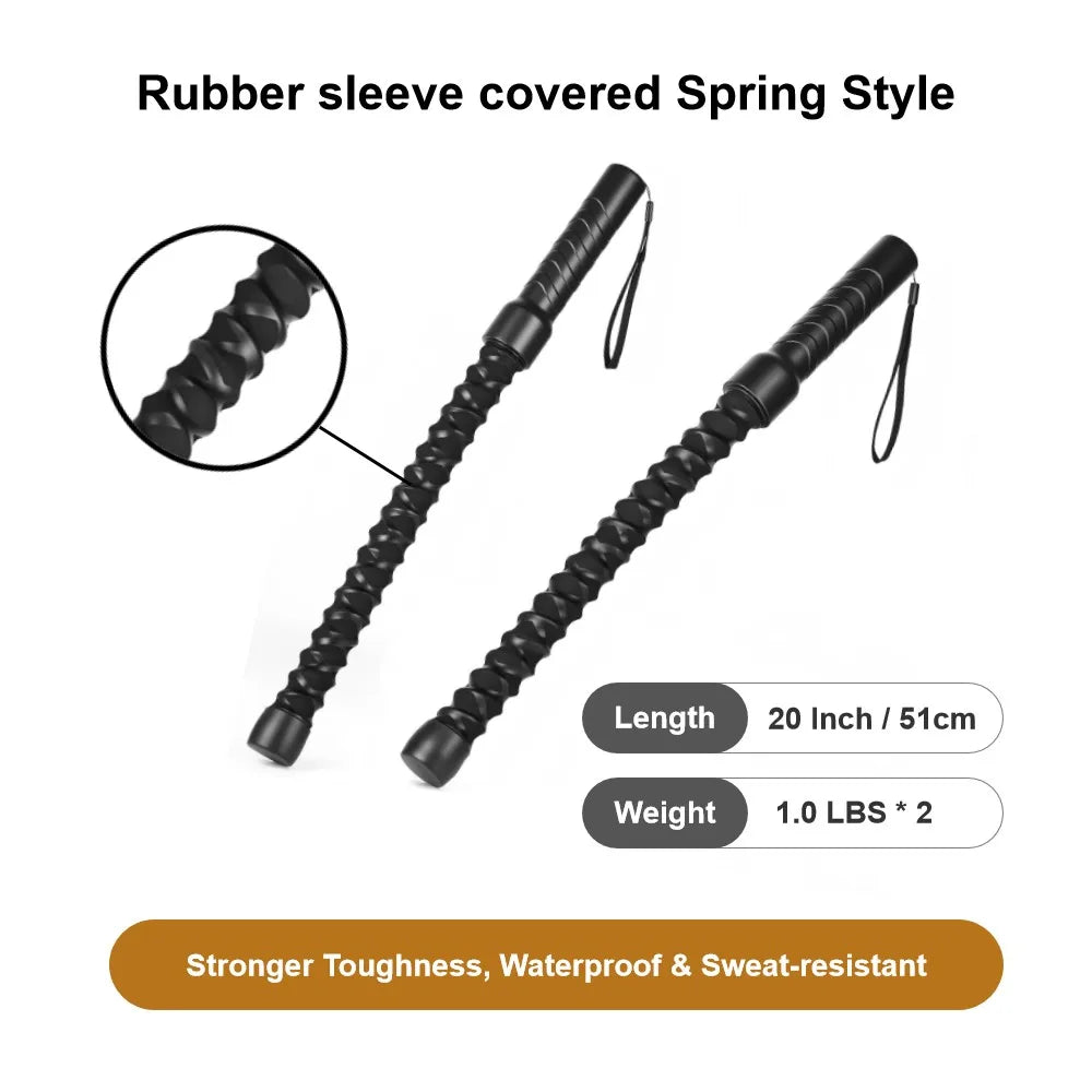 Upgraded Rubber Coated Ropeless Battle Rope For Full Body Workout