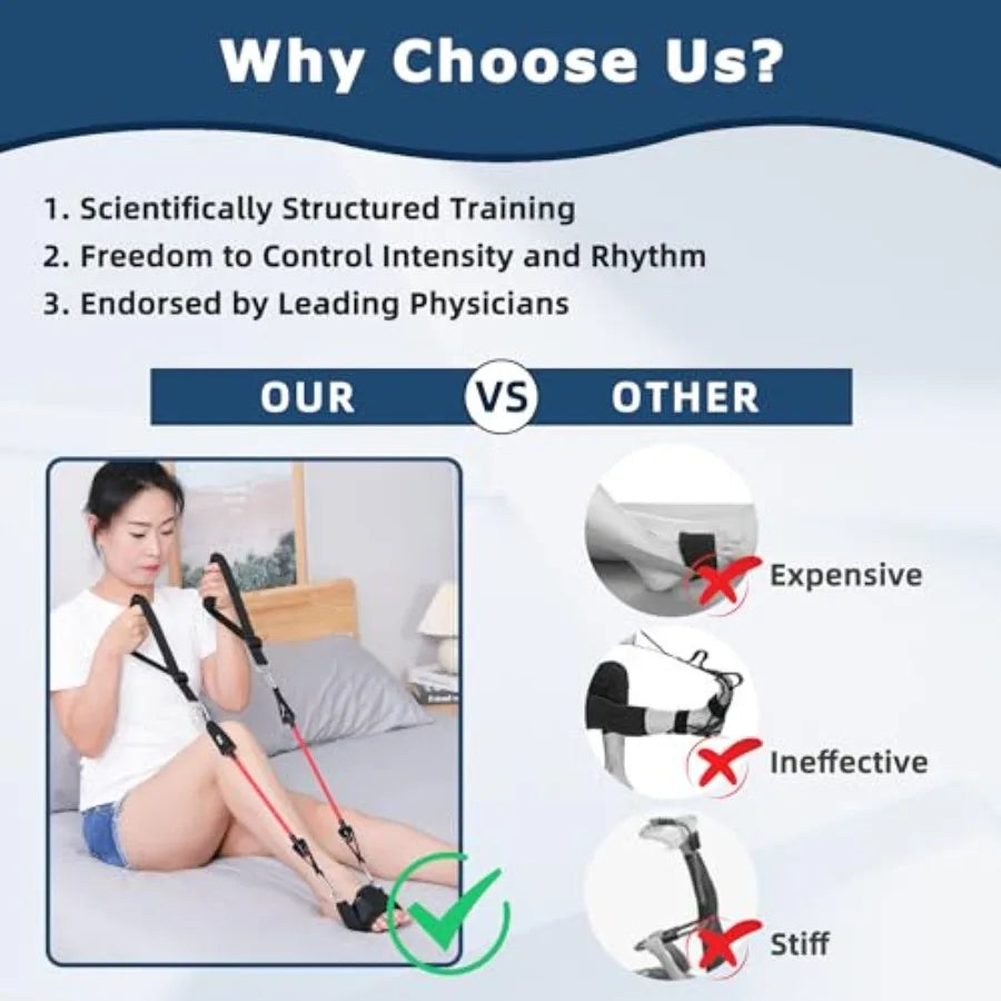 Knee Replacement Recovery Aid Leg Stretcher For Rehab And Mobility