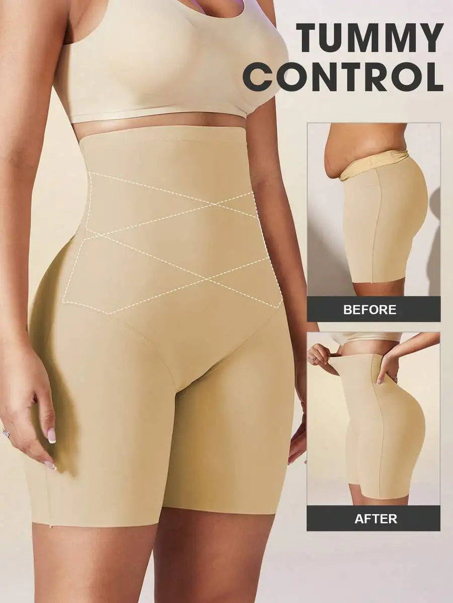 Women High Waist Invisible Shorts Tummy Control Butt Lift Shaper