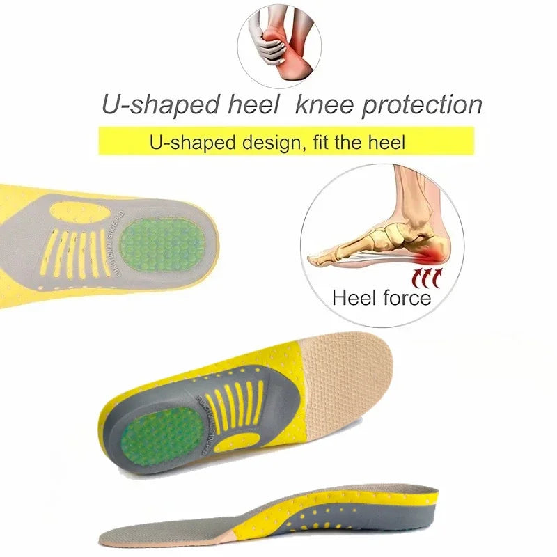 Orthotic Gel Insoles With Arch Support For Plantar Fasciitis