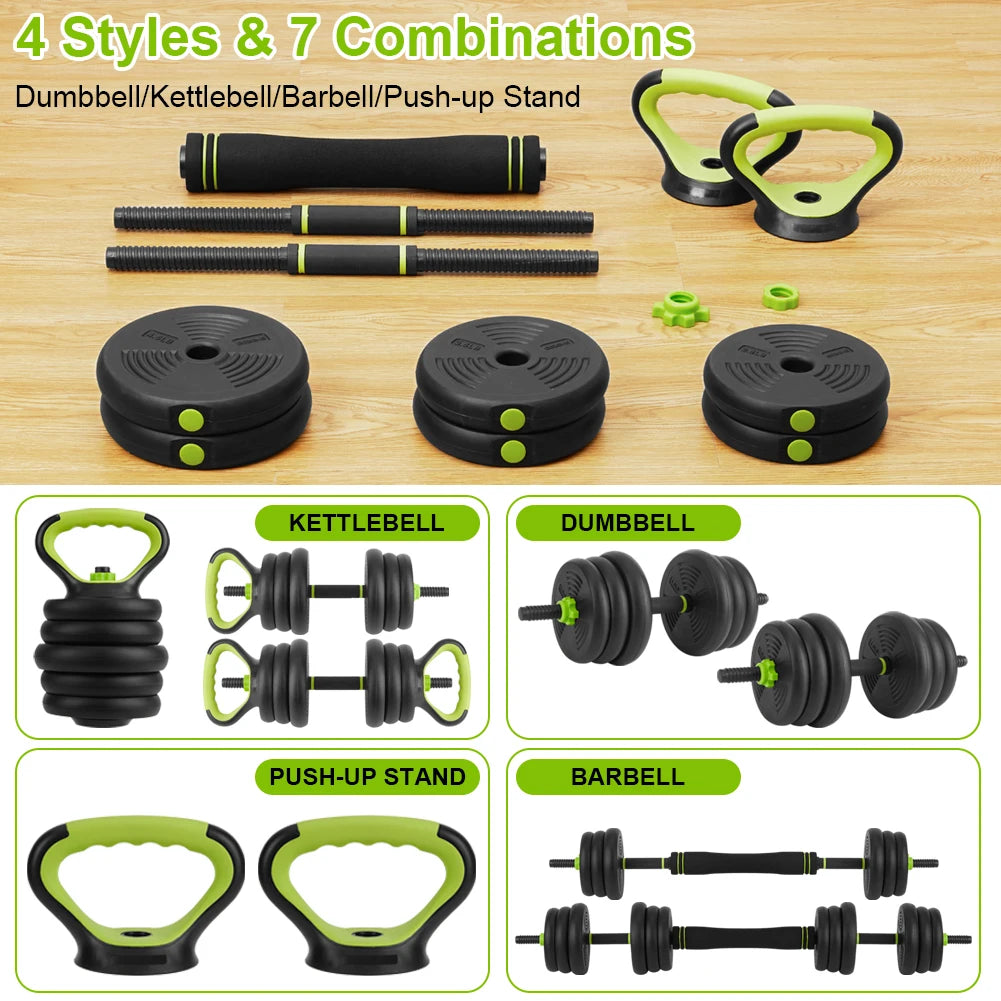 TWISTER.CK Adjustable Dumbbells 4 In 1 Home Gym Weight Set