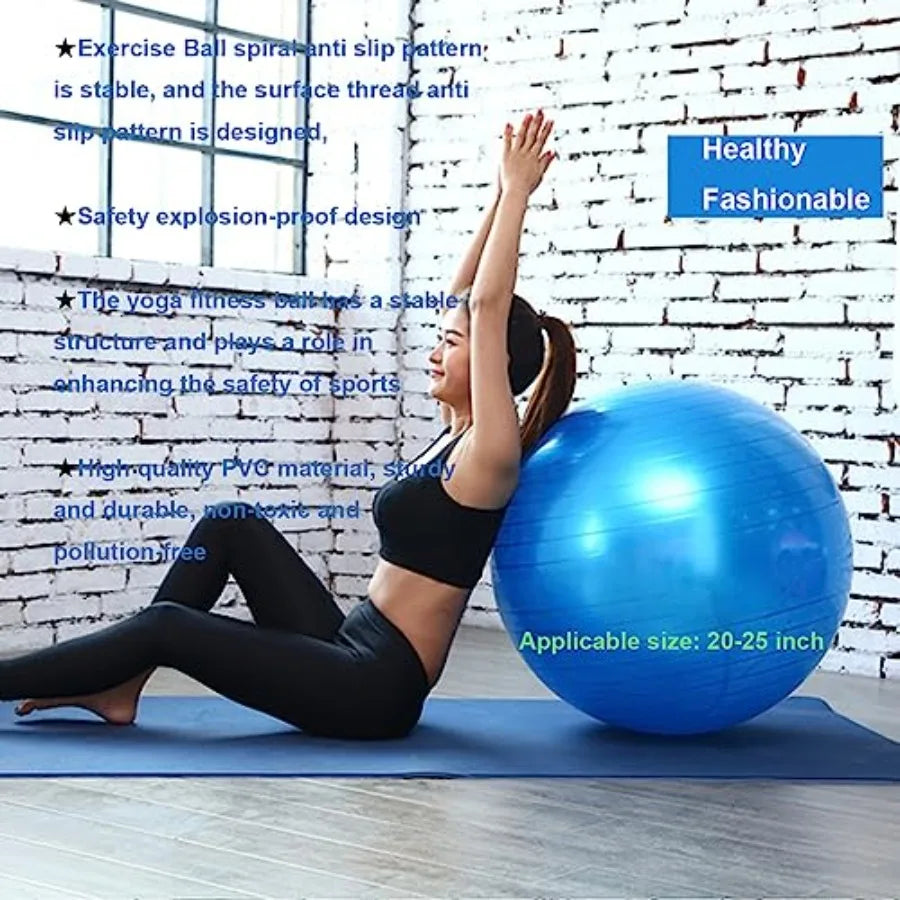Explosion Proof Yoga Ball With Pump For Fitness And Balance Training