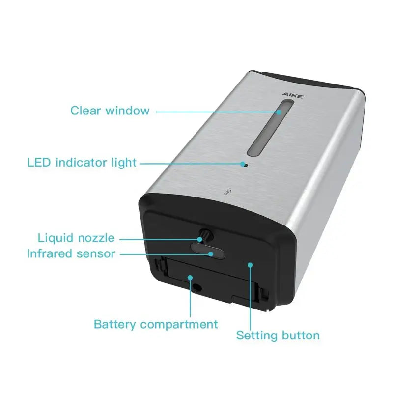 AIKE Automatic Liquid Soap Dispenser Wall Mounted Stainless Steel