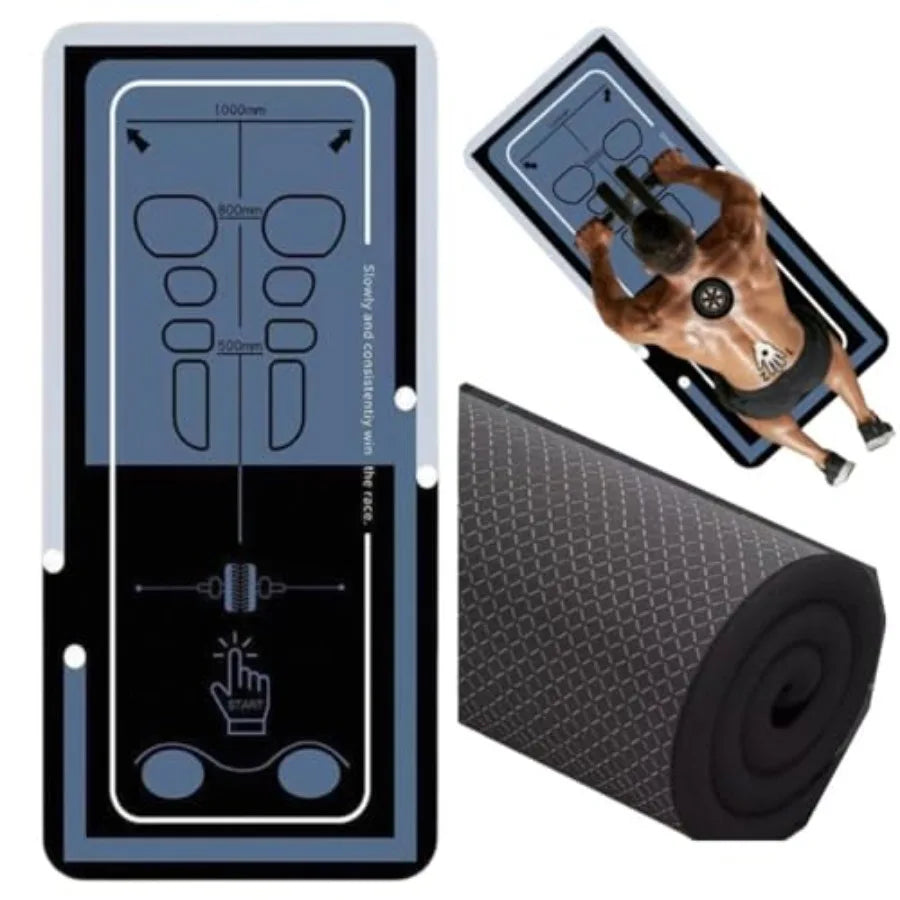 Non-slip Ab Roller Exercise Mat With Storage Bag