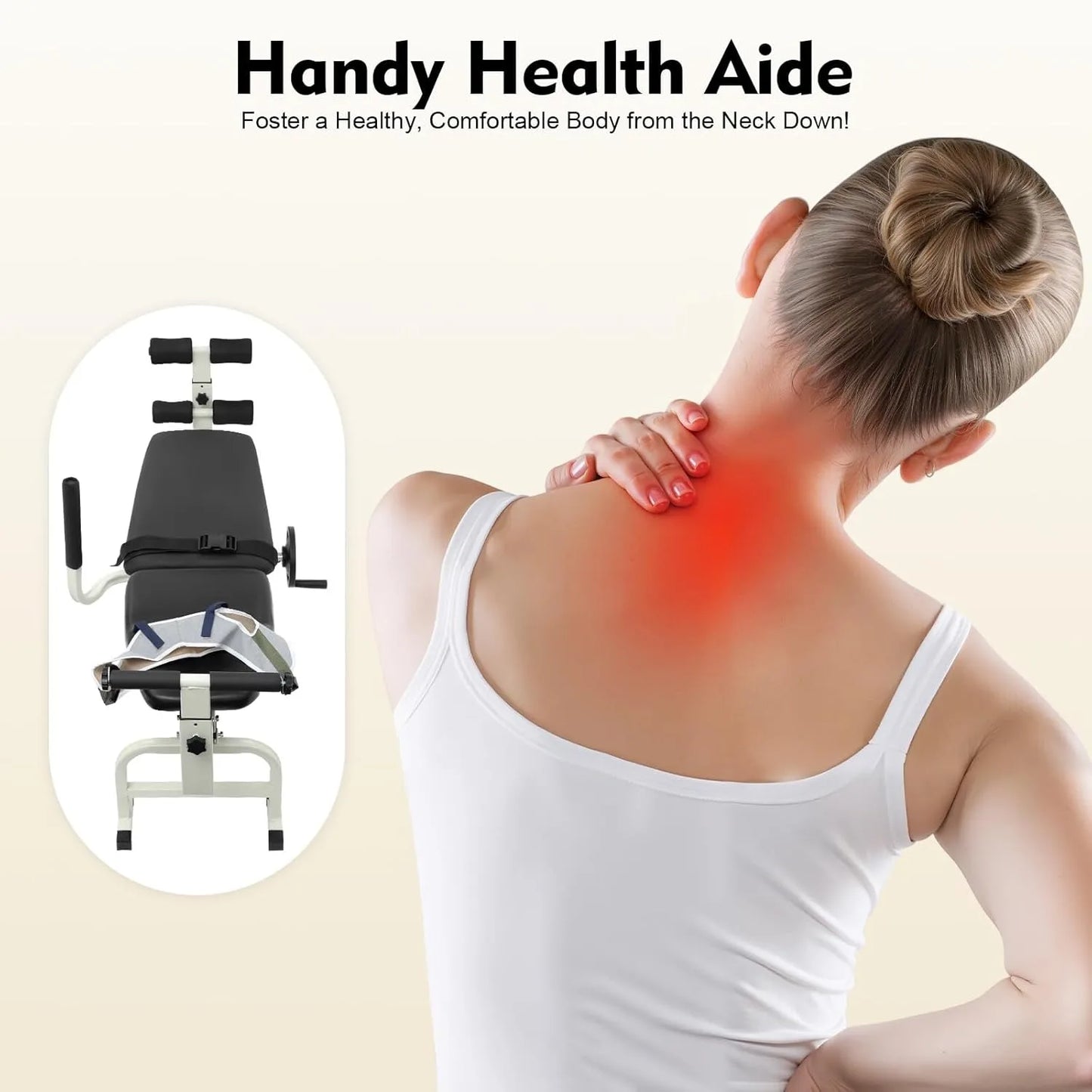 Back Stretch Bench Neck Stretcher Lumbar Traction Bed