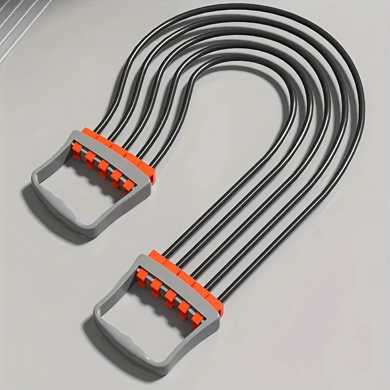 NOVELTY MOON 5 Tube Chest Expander With Adjustable Resistance