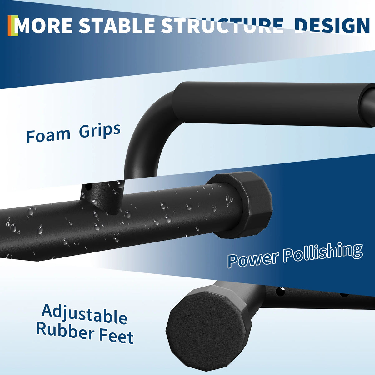 Adjustable Dip Bars Heavy Duty Portable Strength Training Station