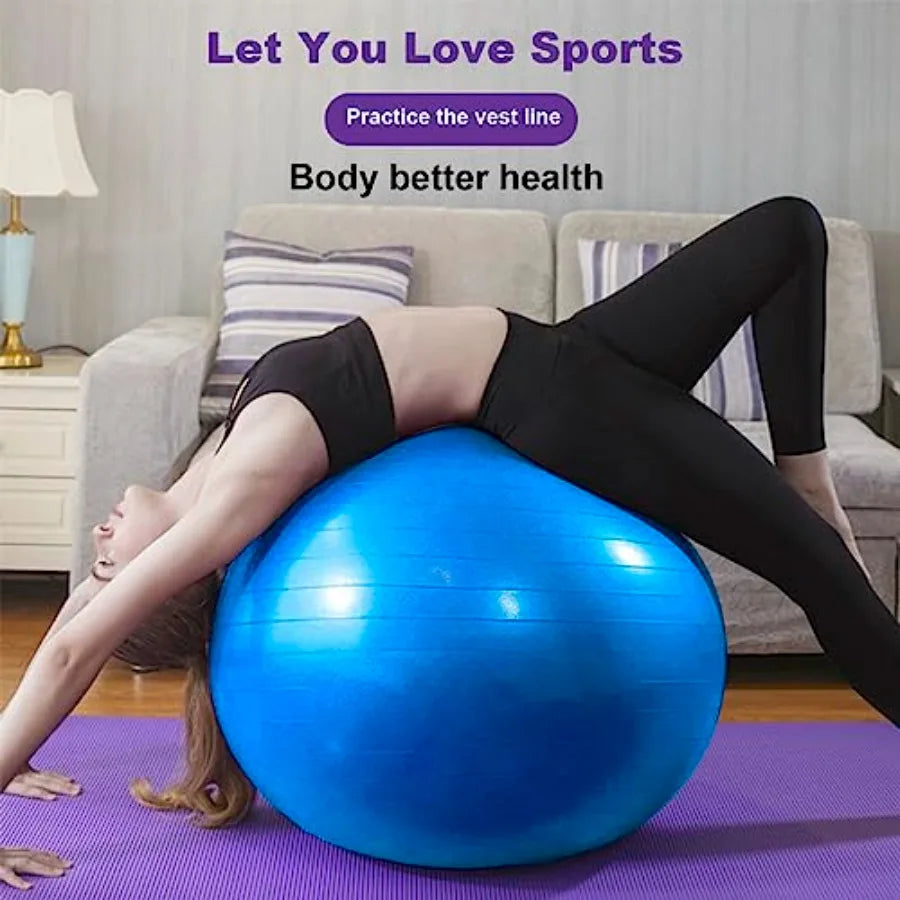 Explosion Proof Yoga Ball With Pump For Fitness And Balance Training