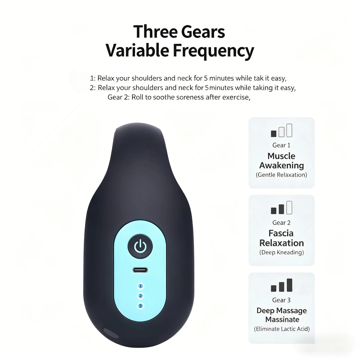 Theratools Electric Deep Tissue Massage Roller For Muscle Relief
