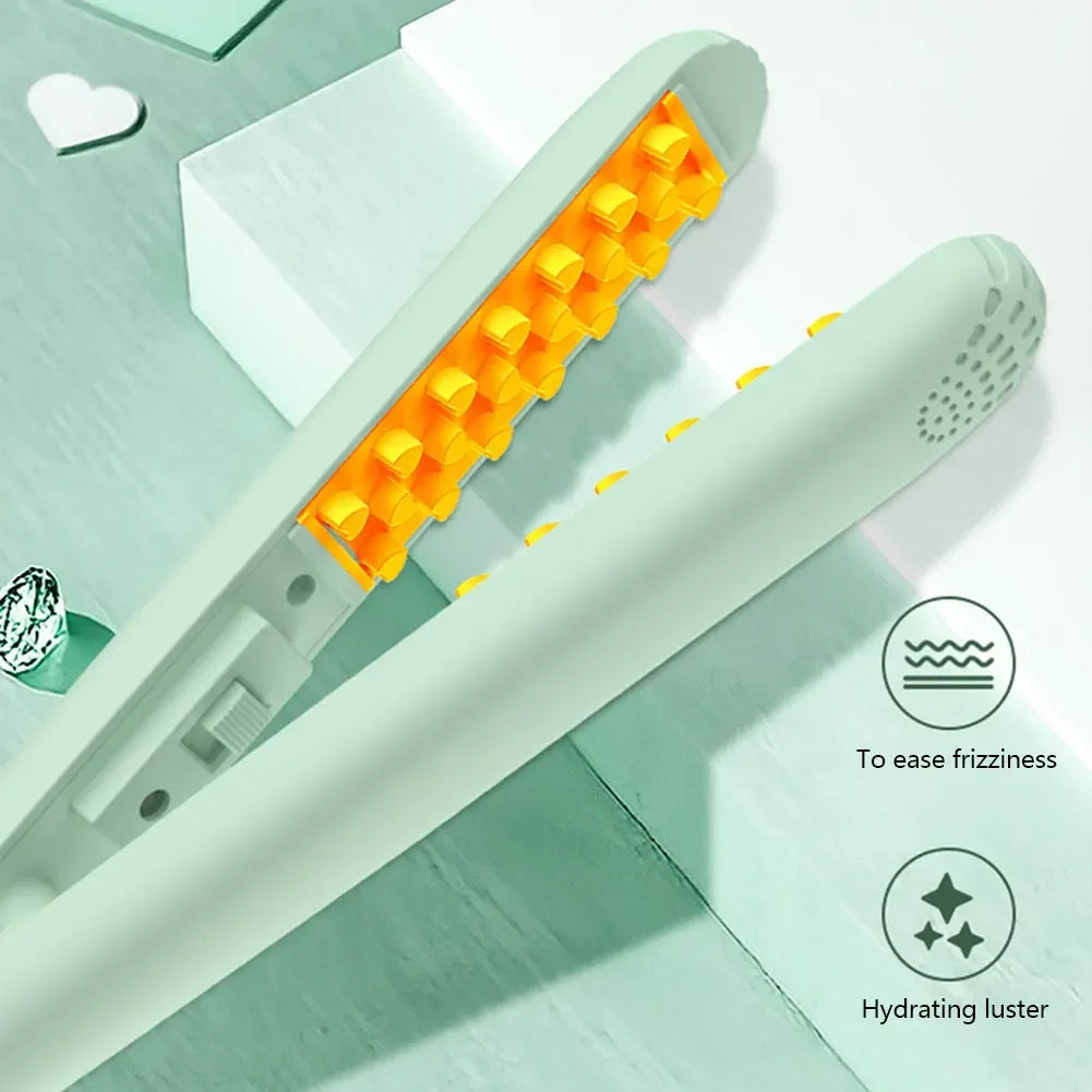 3D Grid Curler Mini Hair Curling Iron With Ceramic Barrel