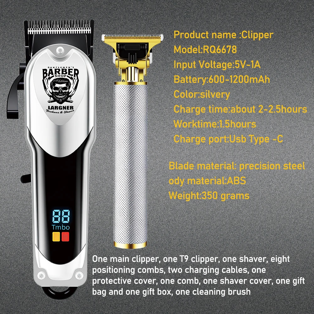 Largner RQ6678 3-In-1 Hair Cutting Kit Pro Electric Clipper