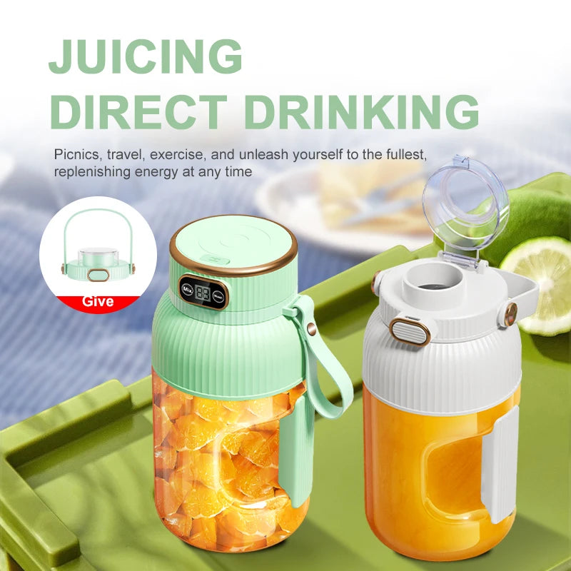 Portable USB Juicer Blender 1000ml For Smoothies Easy Clean