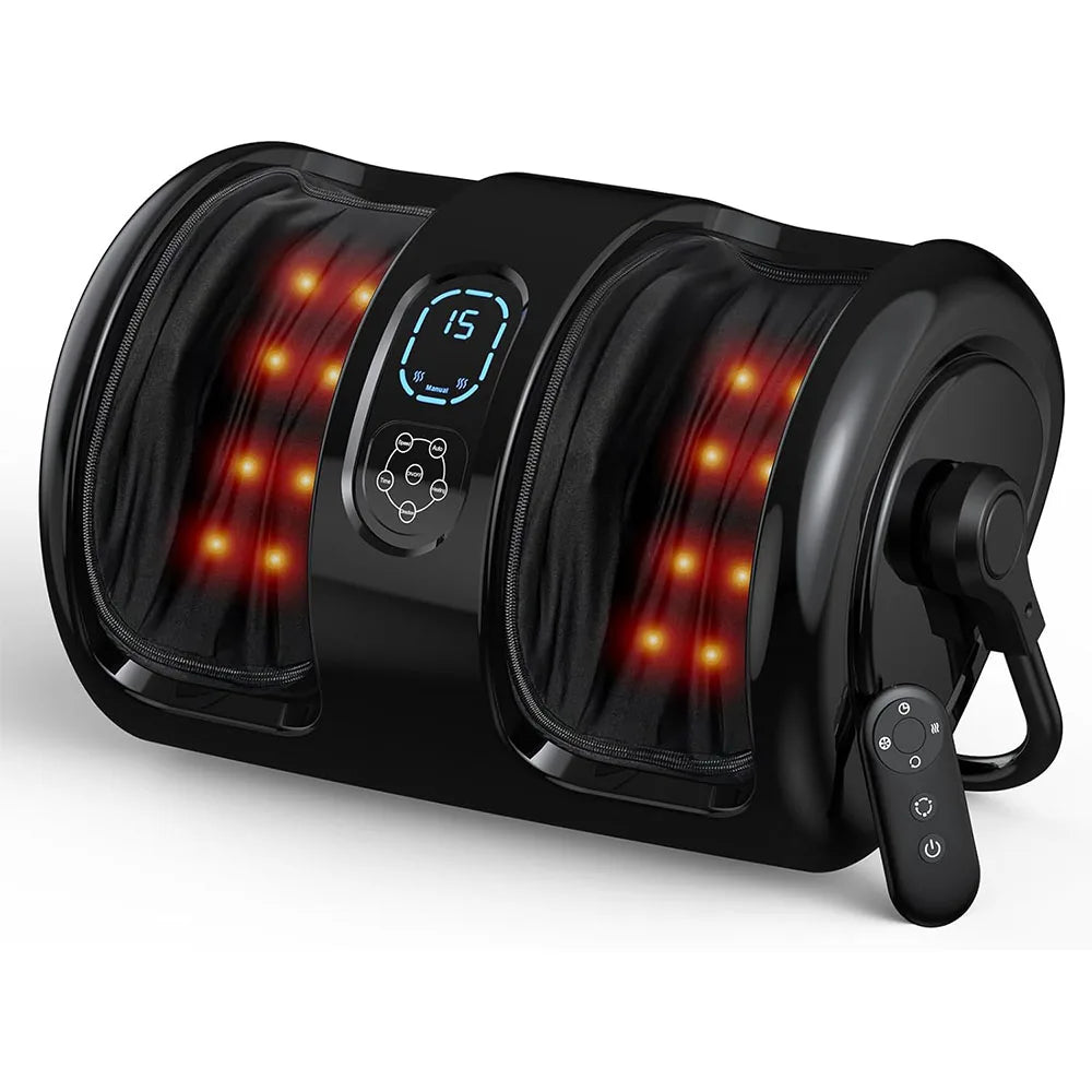 HTM Electric Foot Calf Massager Shiatsu Heat Therapy Machine