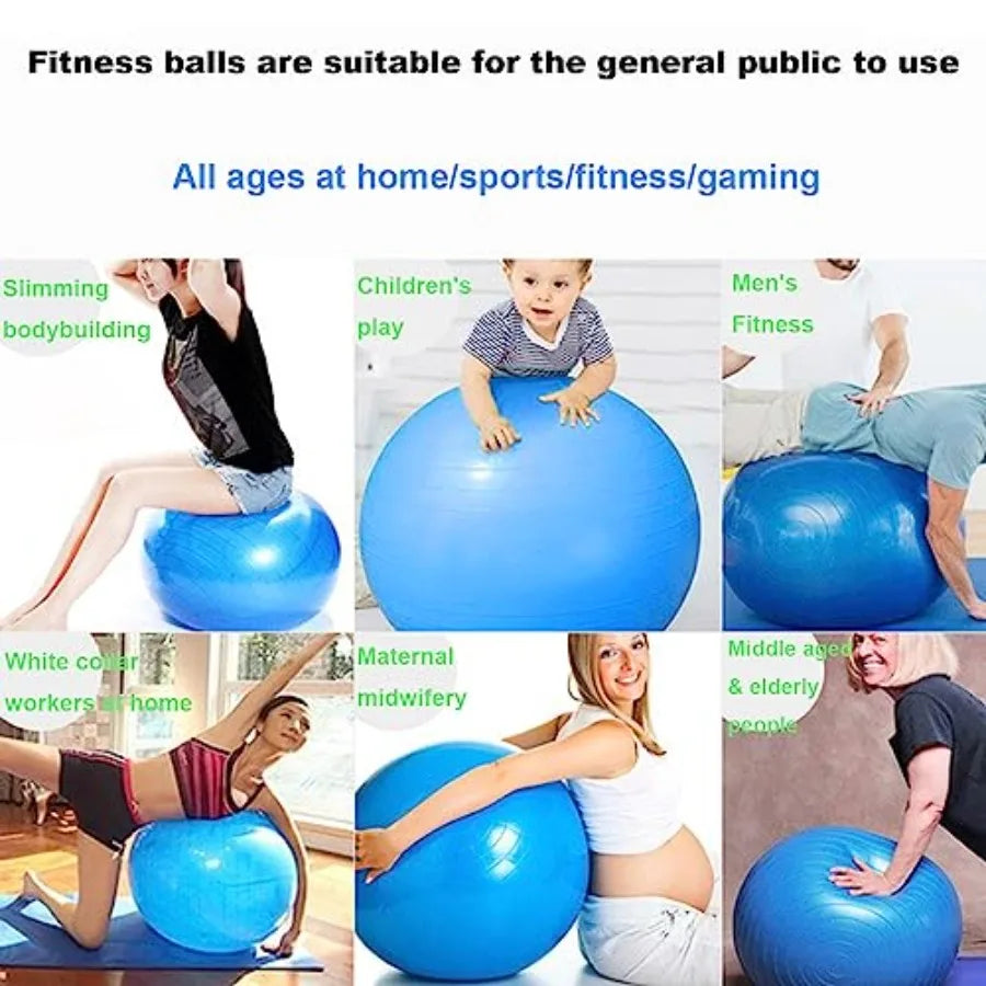 Explosion Proof Yoga Ball With Pump For Fitness And Balance Training