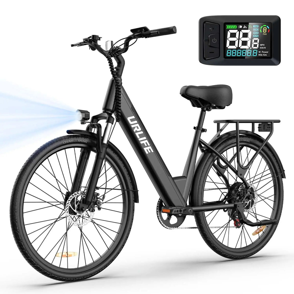 Urlife 750W Electric Commuter Bike With Removable Battery