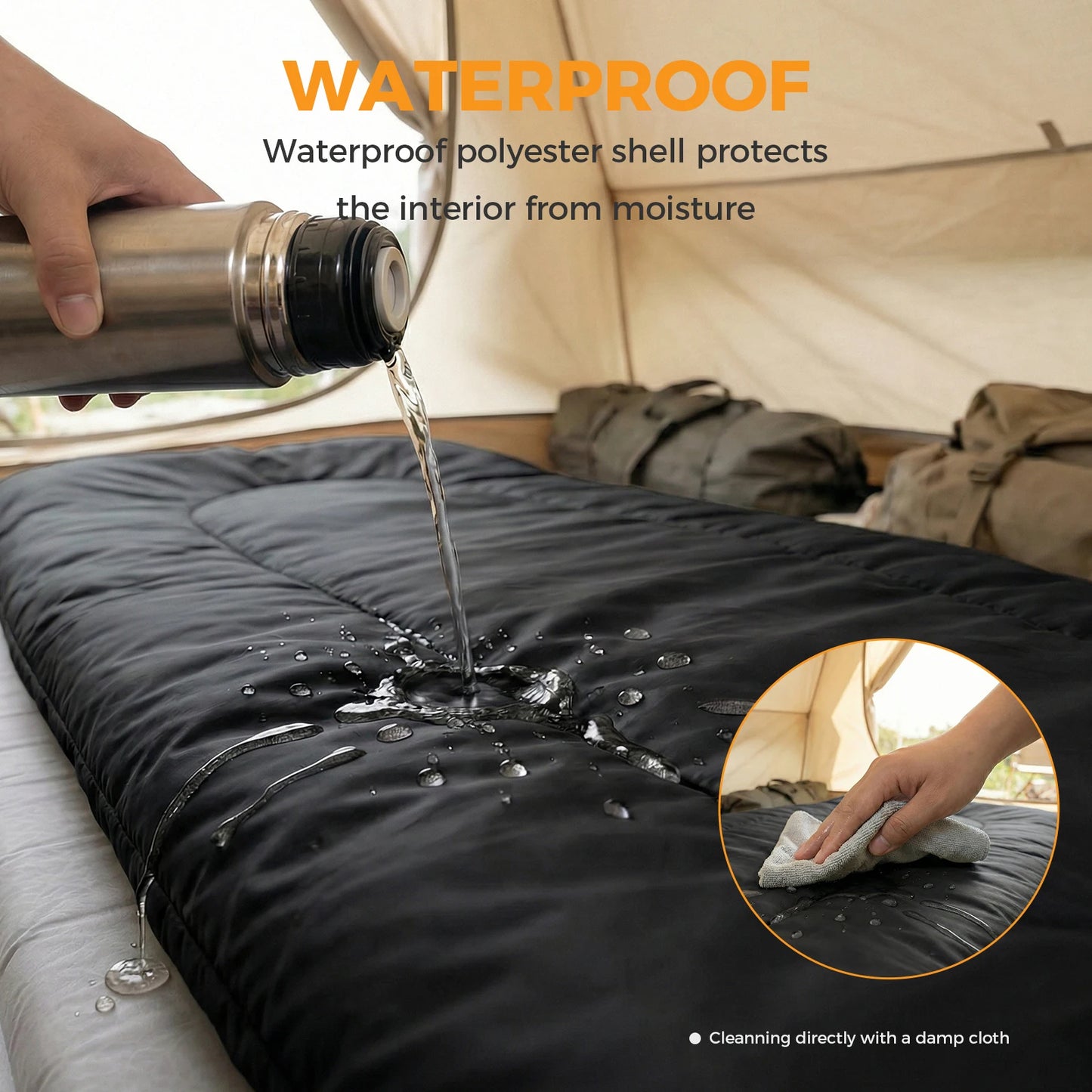 JHK Sleeping Bag With Pillow Lightweight Three Season