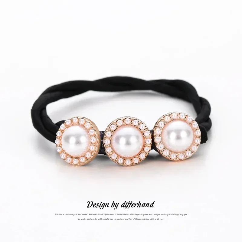 Elegant Pearl Bun Maker Hair Accessory for Korean Style Updos