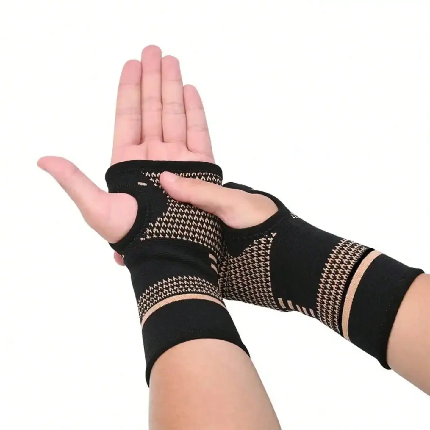 Sports Wrist Compression Sleeve Breathable Unisex Wrist Wraps For Gym