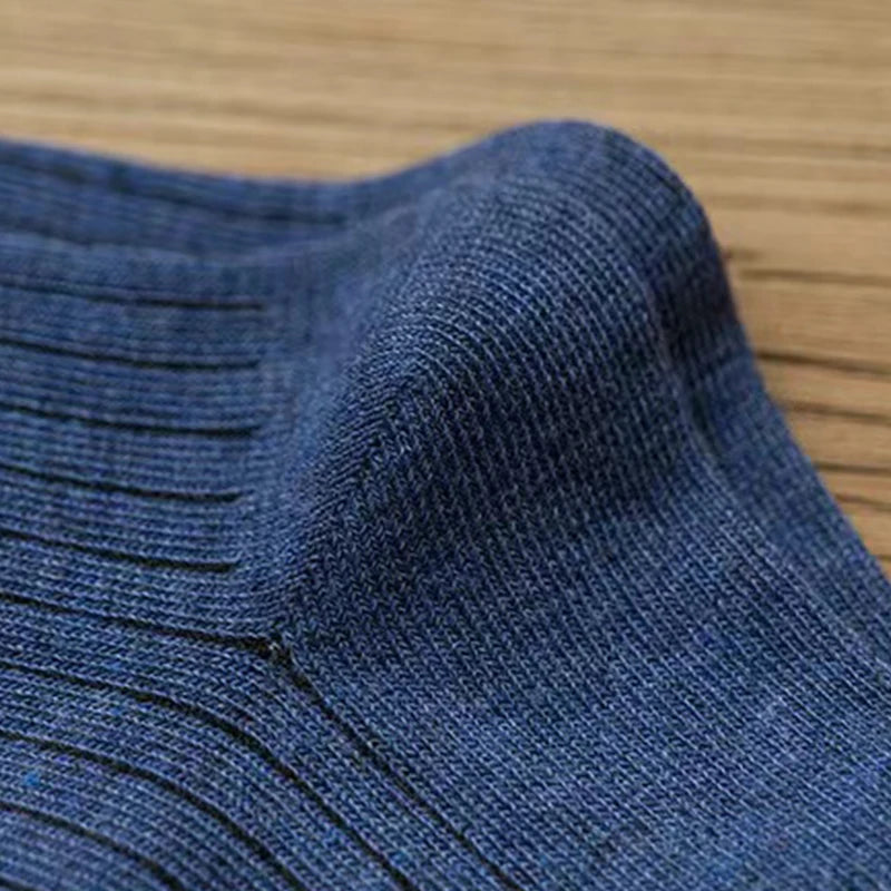 Men's Striped Casual Harajuku Retro Breathable Socks 5 Pack Polyester