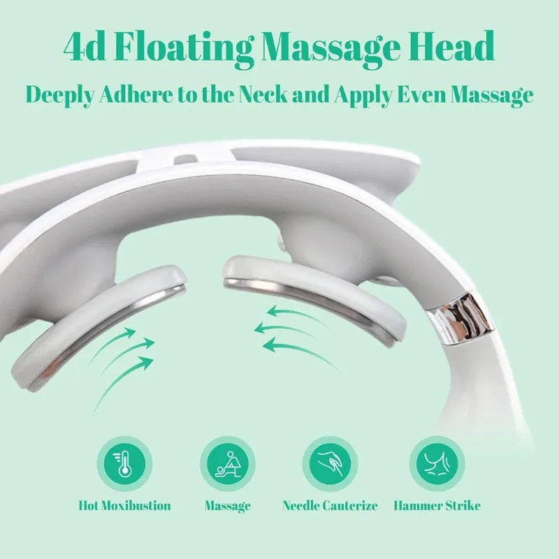 Neck Massager With USB Charging, Heating, Breathing Light
