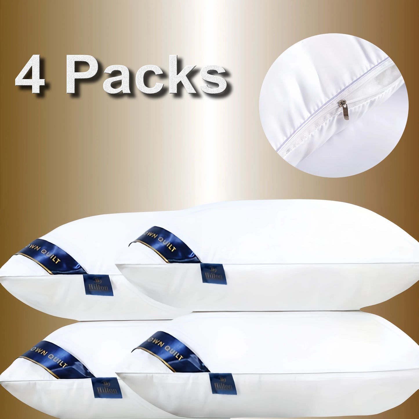 Memory Foam Pillow With 100TC Cotton Cover Hotel Comfort