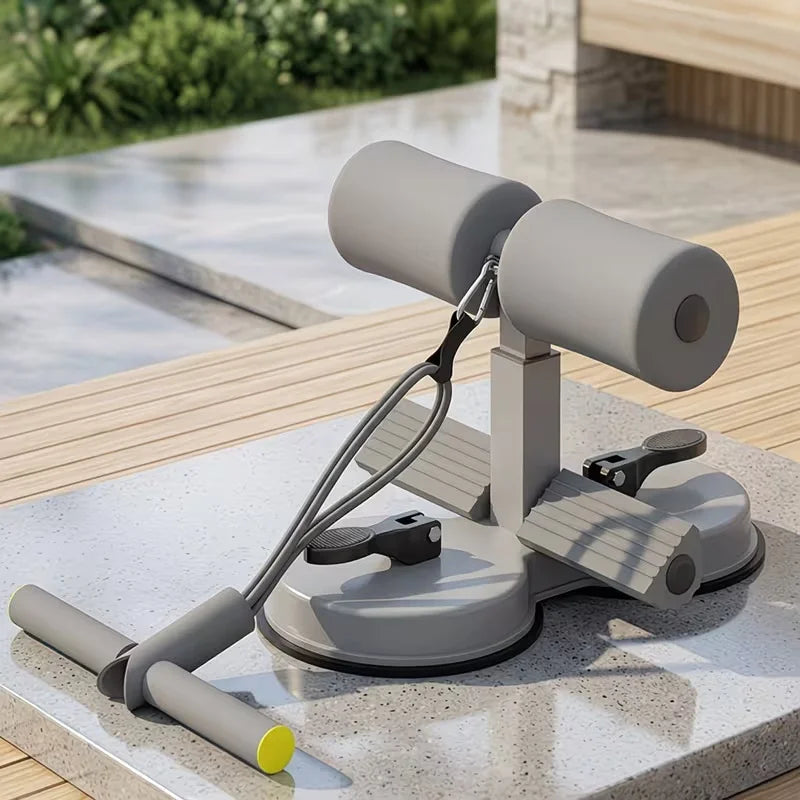 Multifunctional Home Sit Up Trainer With Ab Roller And Bands