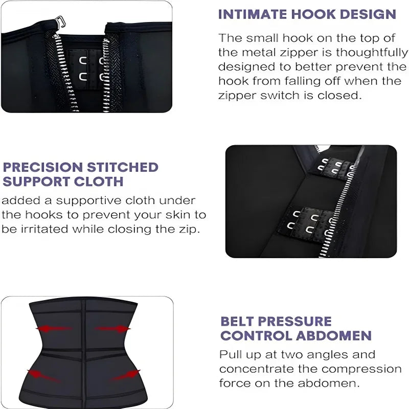 Sculpt And Lift Waist Trainer Cincher With Dual Straps