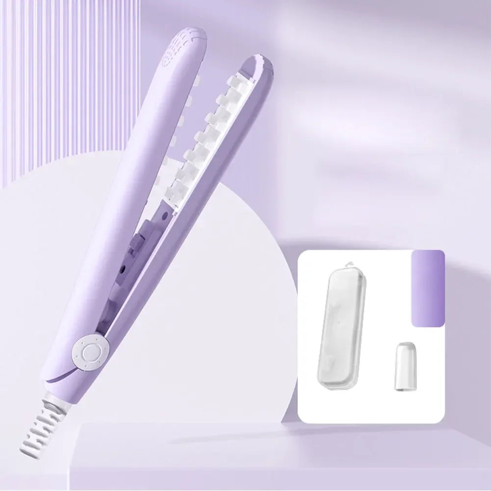 3D Grid Curler Mini Hair Curling Iron With Ceramic Barrel
