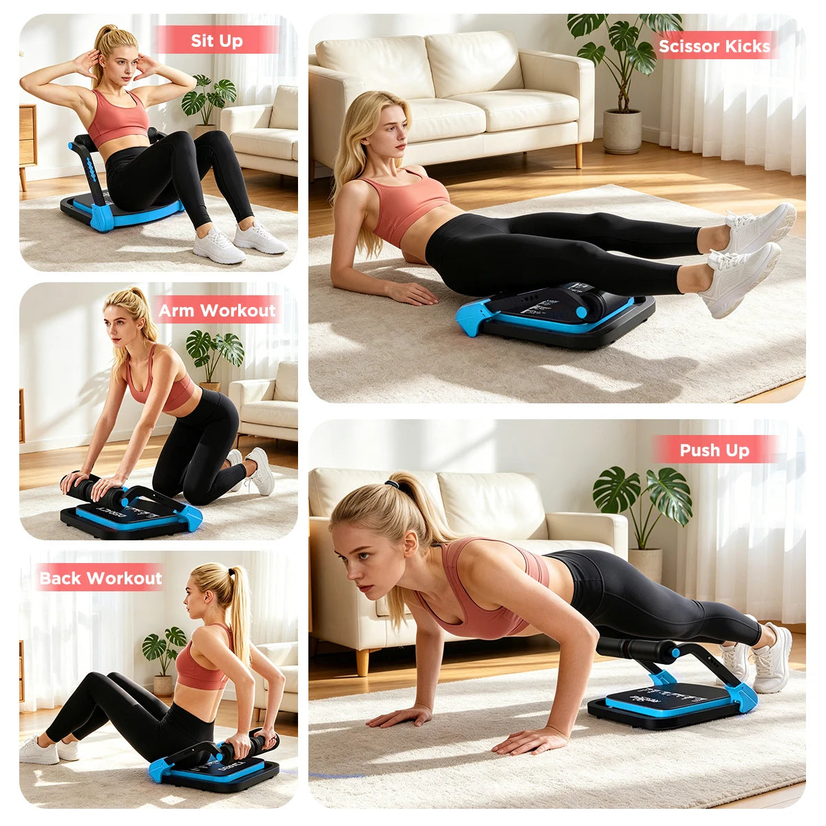 Relife Adjustable Core Training Machine For Sit Ups And Home Gym