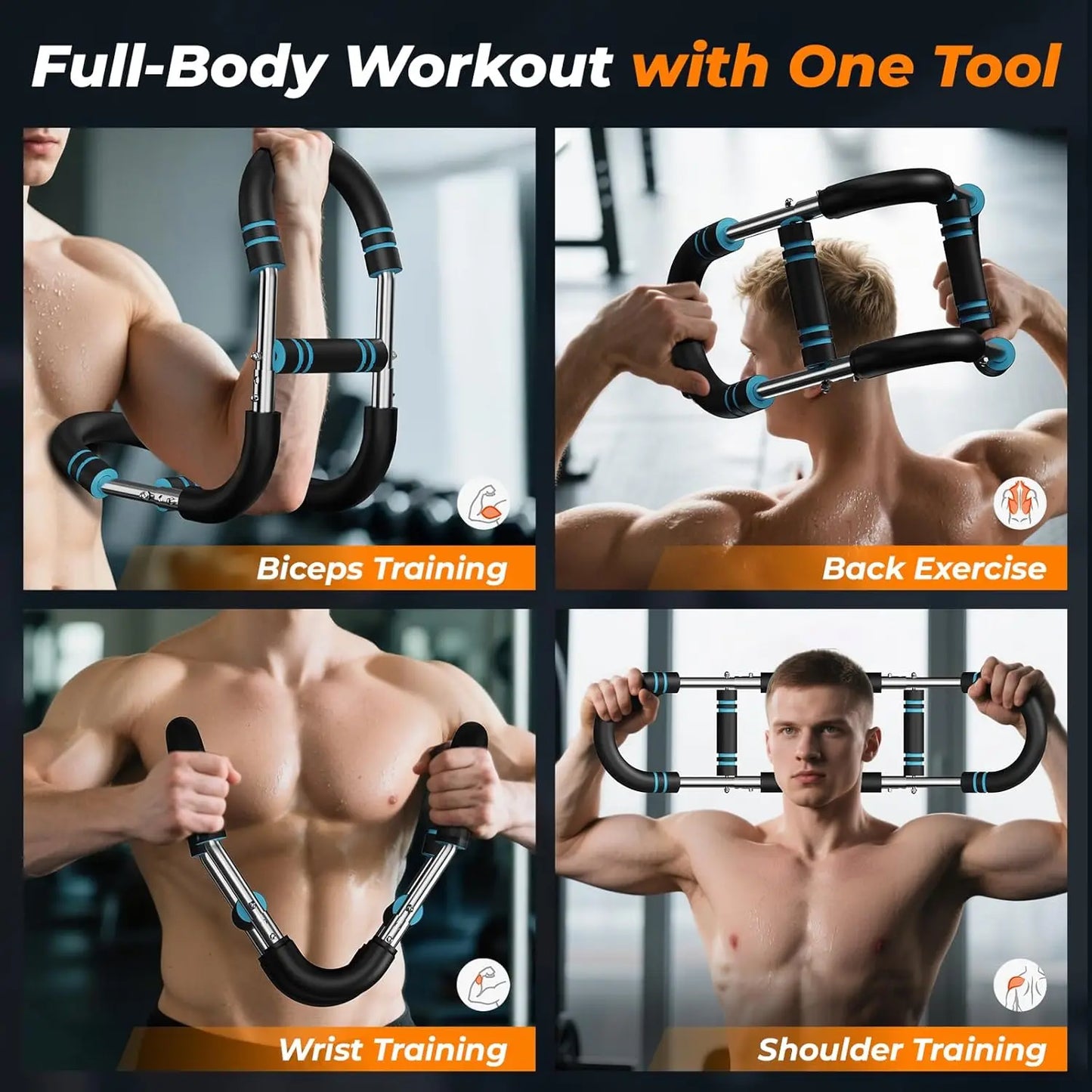 U Shape Arm Exerciser With Adjustable Resistance 60-100 Lb