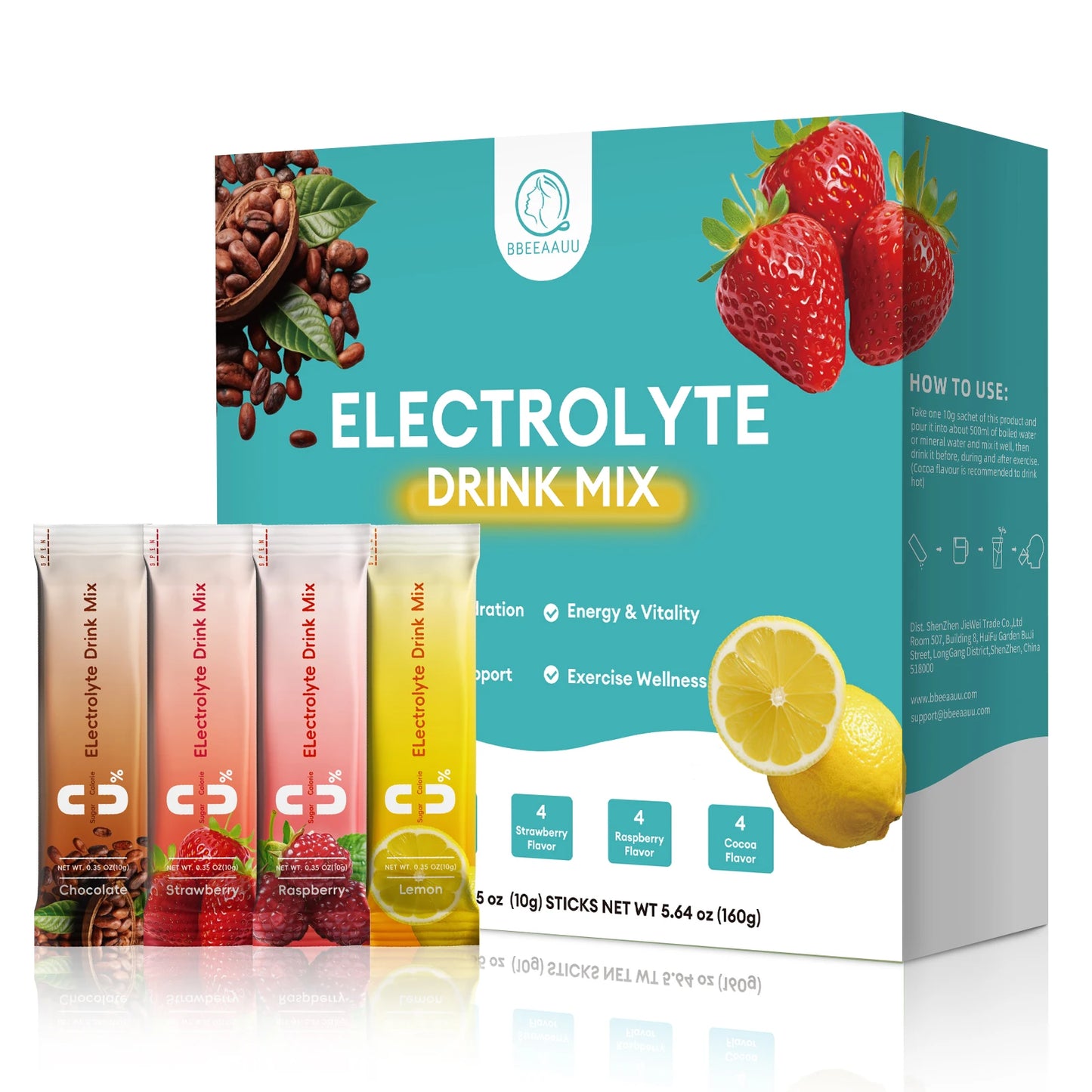 Beworths Electrolyte Powder Sugar Free Hydration For Endurance
