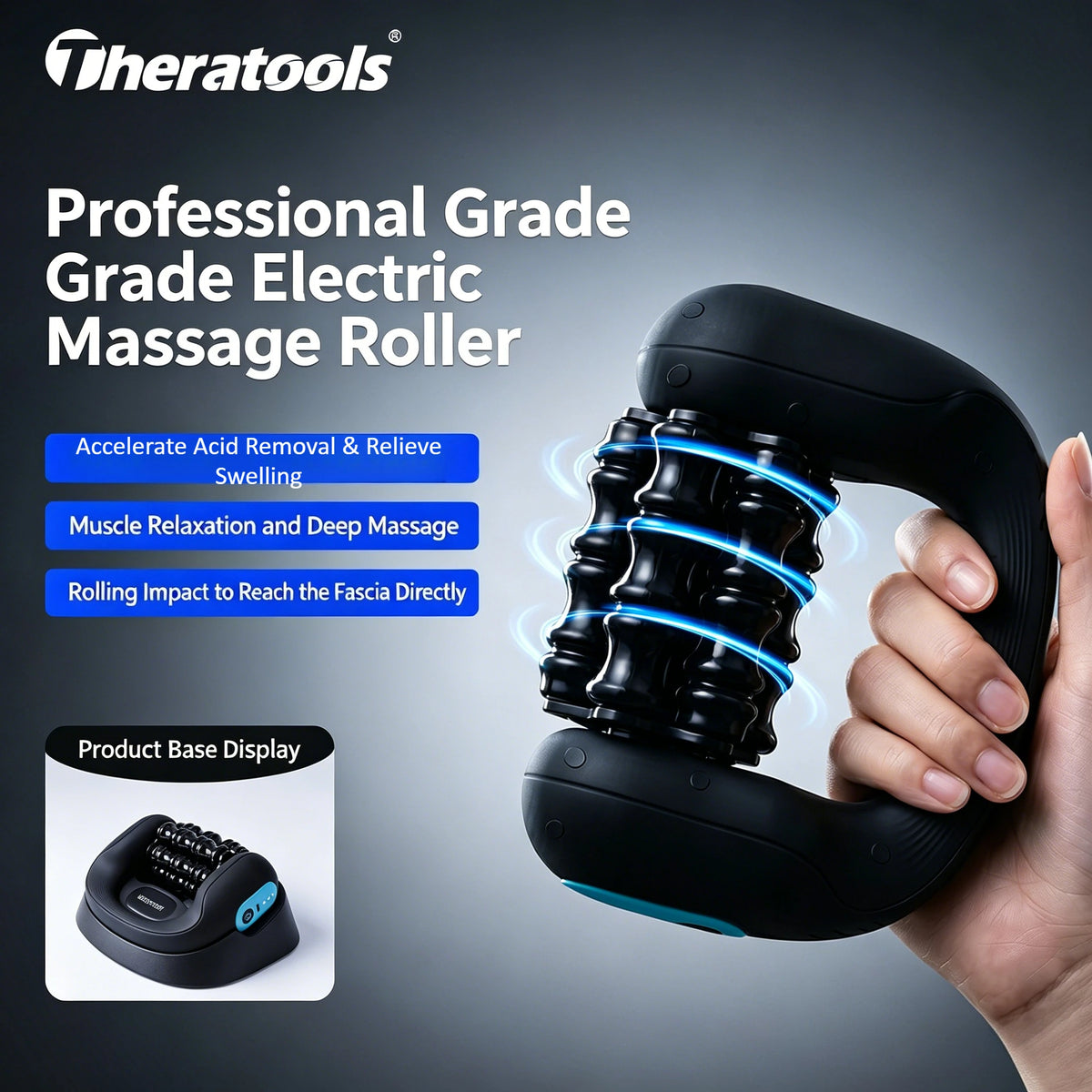 Theratools Electric Deep Tissue Massage Roller For Muscle Relief