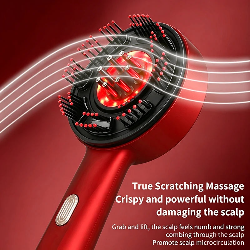 AFDEAL Electric Scalp Massager Comb With Light Therapy Device