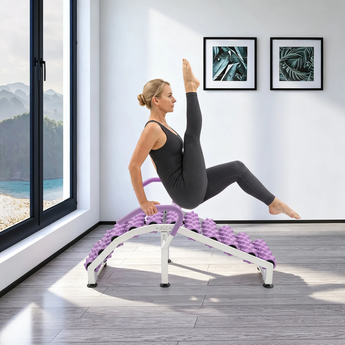 Multifunctional Folding Yoga Chair For Stretching Pilates Recovery
