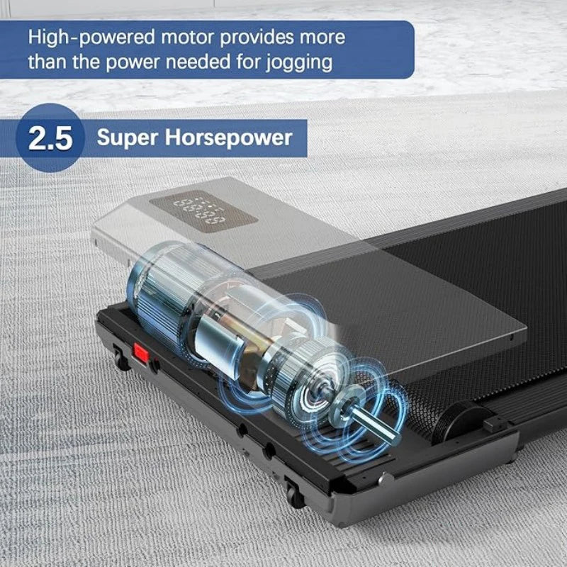 Superun 2in1 Treadmill for Home Fitness, 2.5HP, LCD Data Display