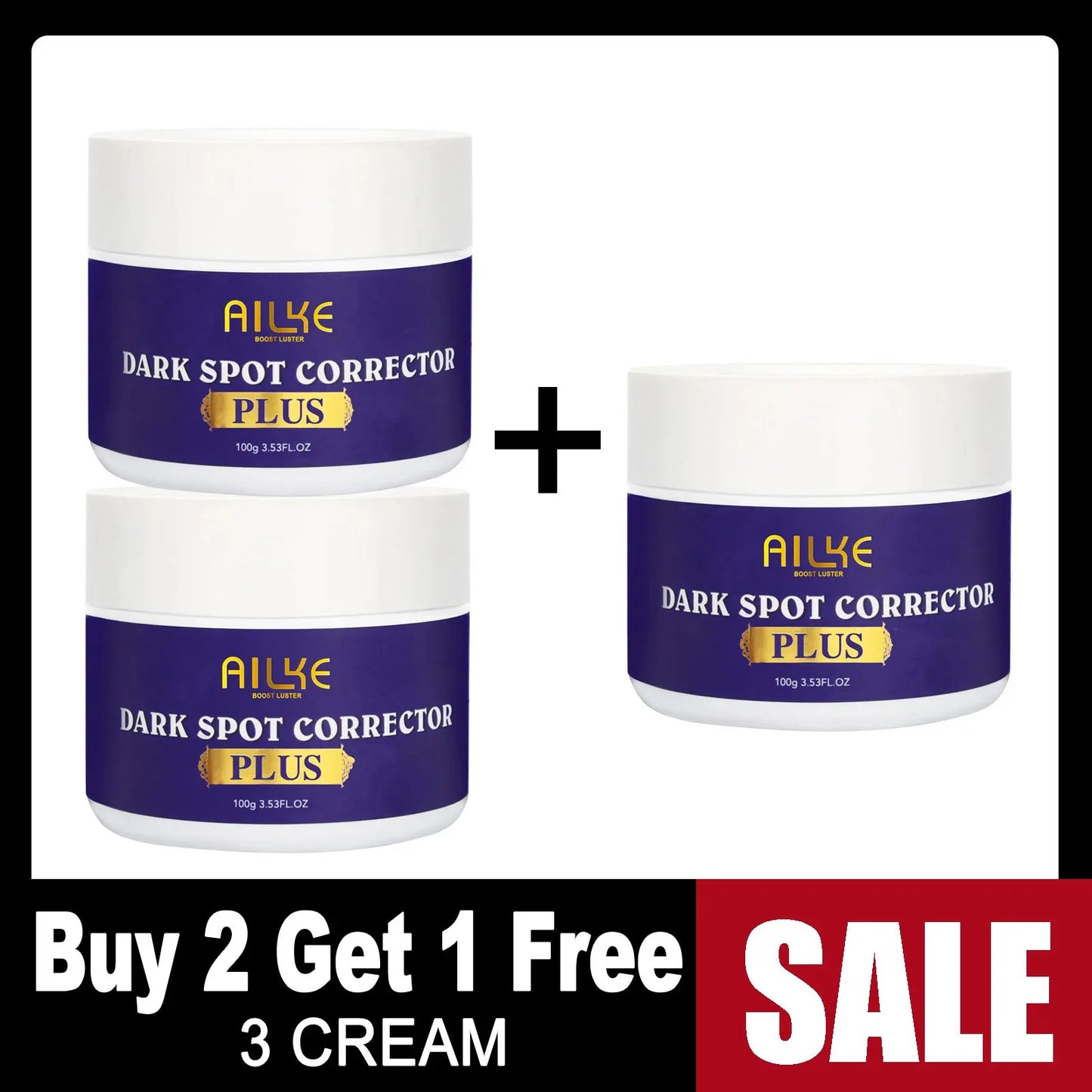 AILKE Glutathione Plus Whitening Skincare Set For Even Tone