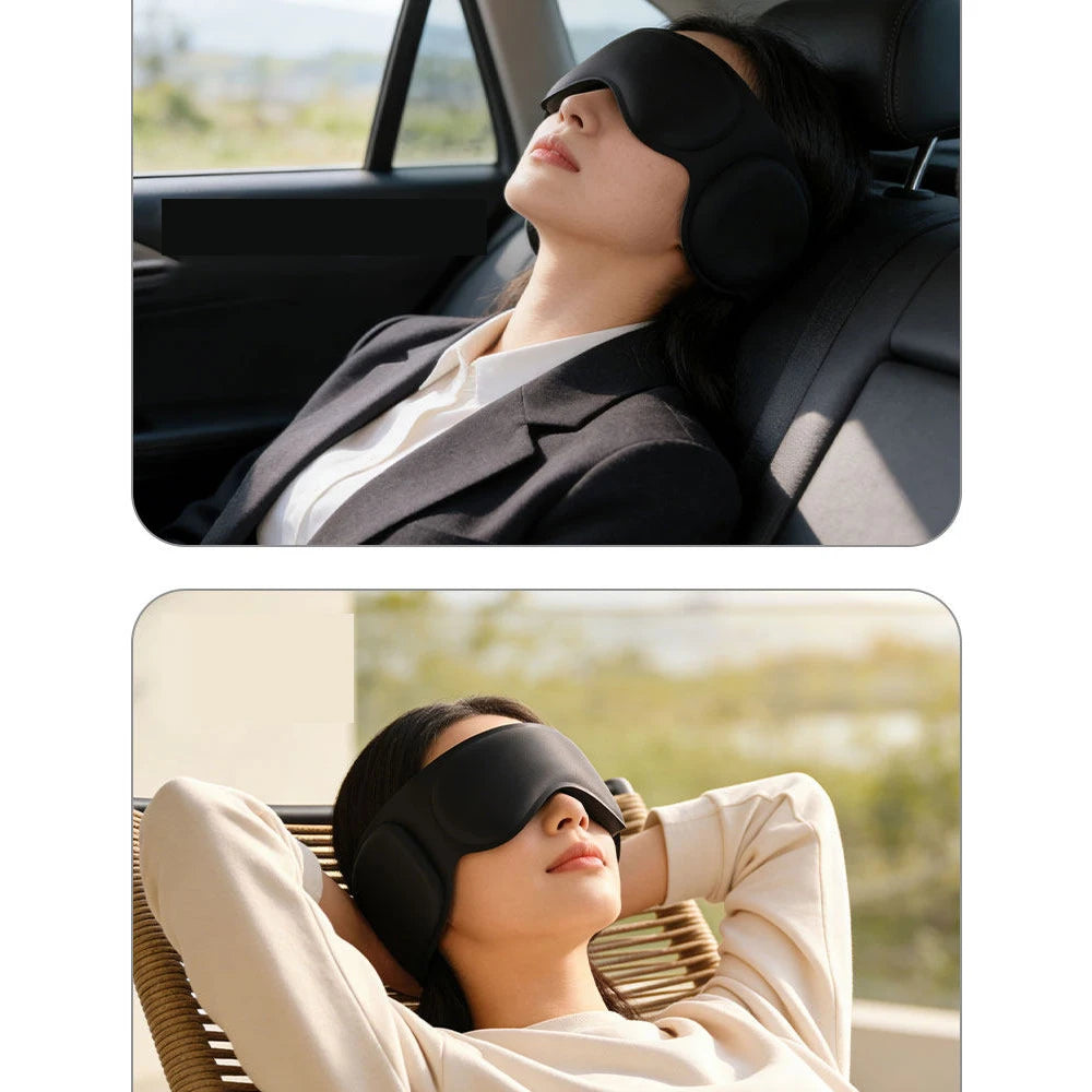 3D Weighted Blackout Sleep Eye Mask for Side Sleepers