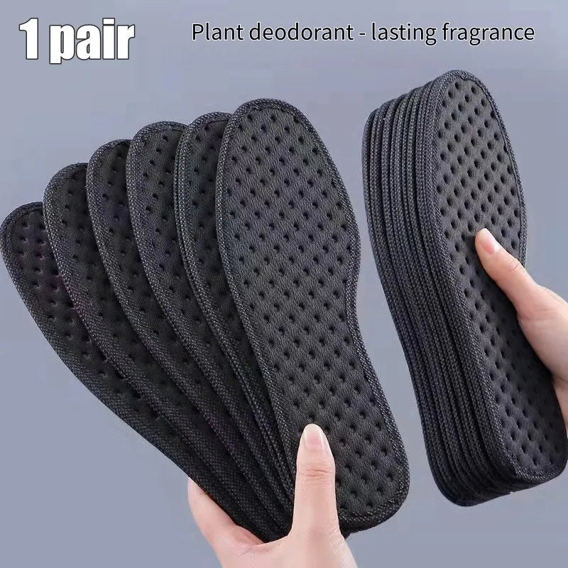 Bamboo Charcoal Antibacterial Deodorizing Sports Insoles