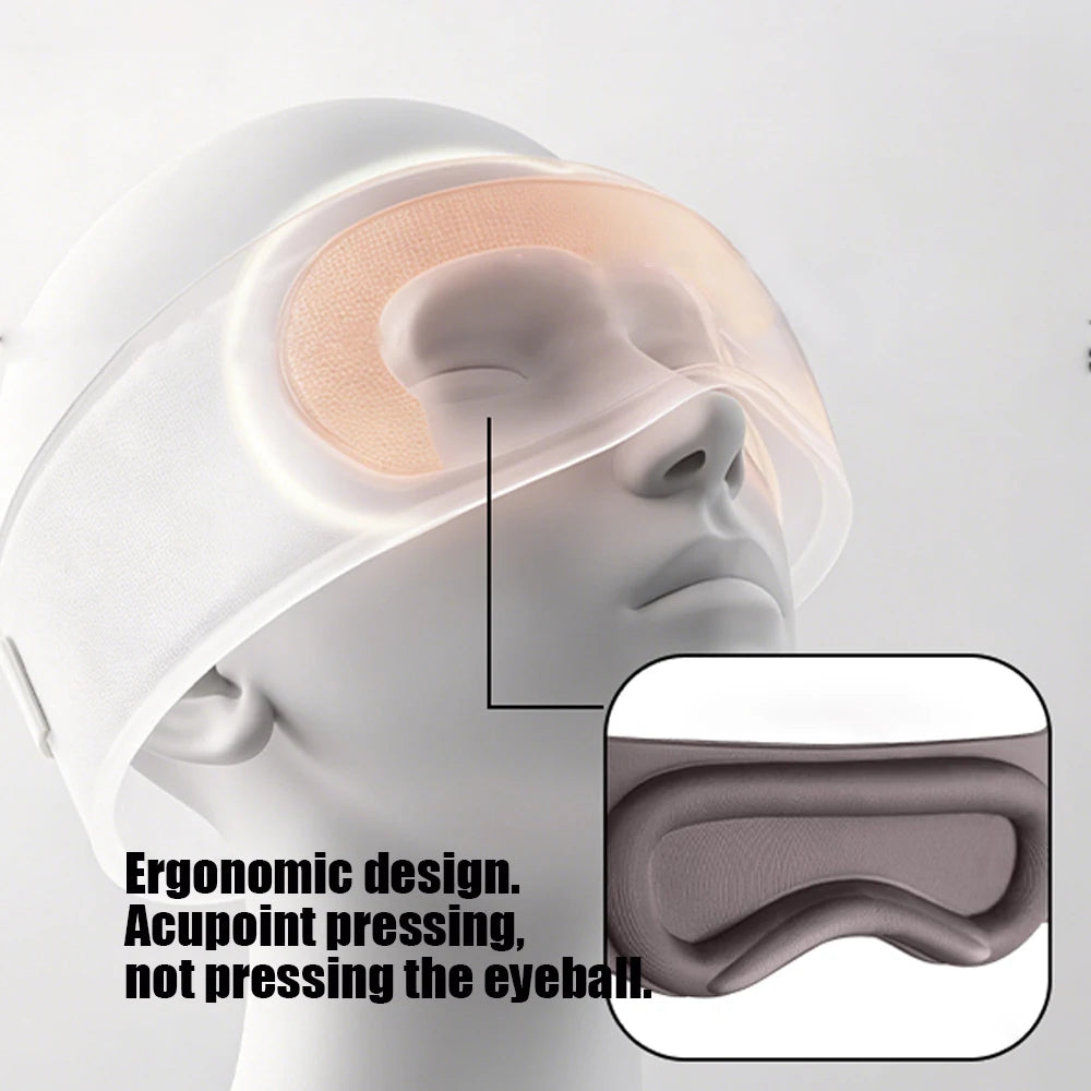 3D Weighted Blackout Sleep Eye Mask for Side Sleepers